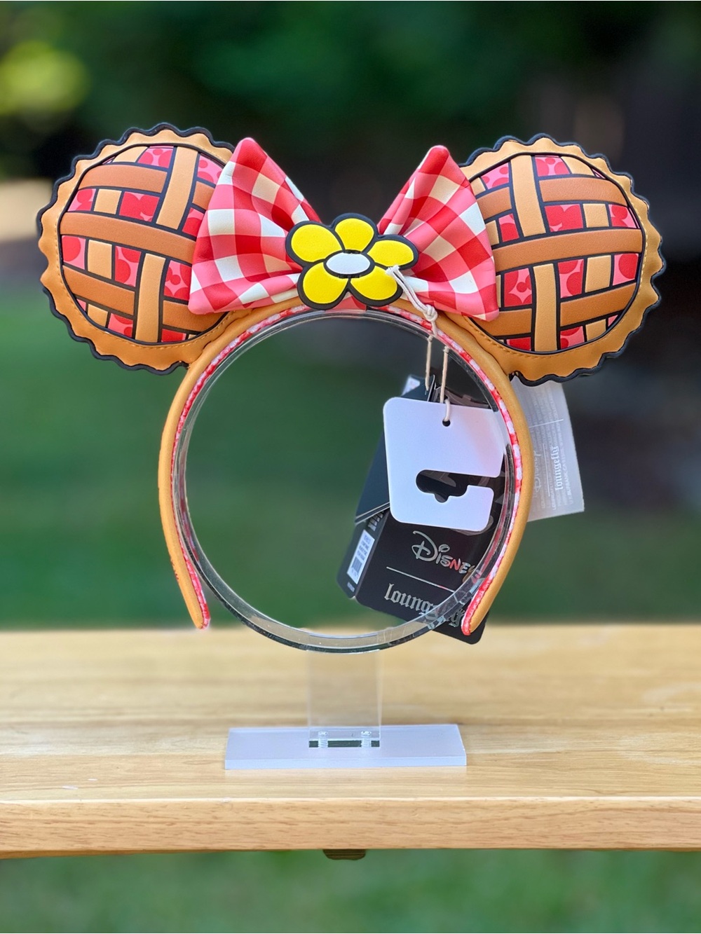 Loungefly Mickey & Minnie Picnic Pie Ear Headband NWT